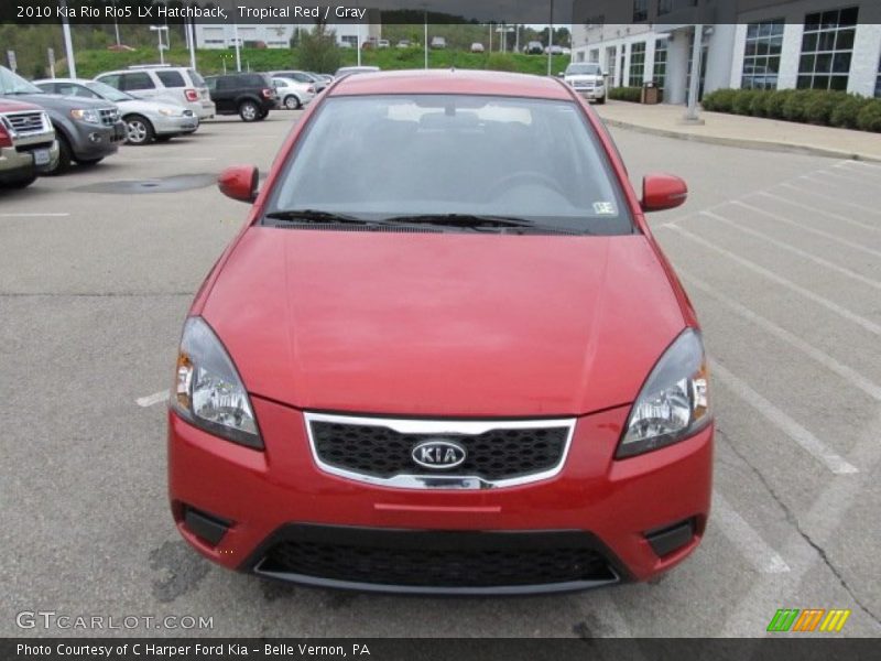 Tropical Red / Gray 2010 Kia Rio Rio5 LX Hatchback