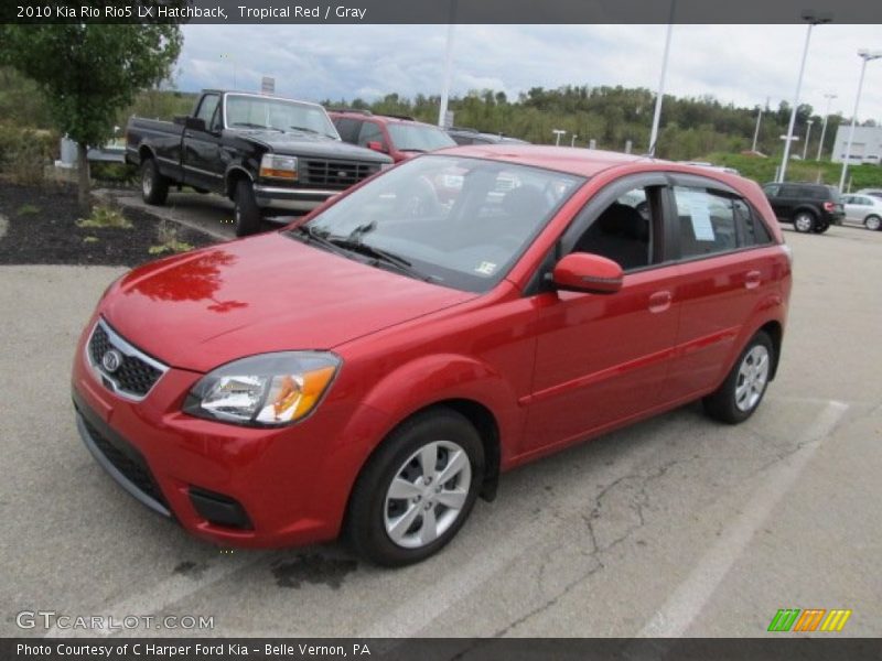 Tropical Red / Gray 2010 Kia Rio Rio5 LX Hatchback