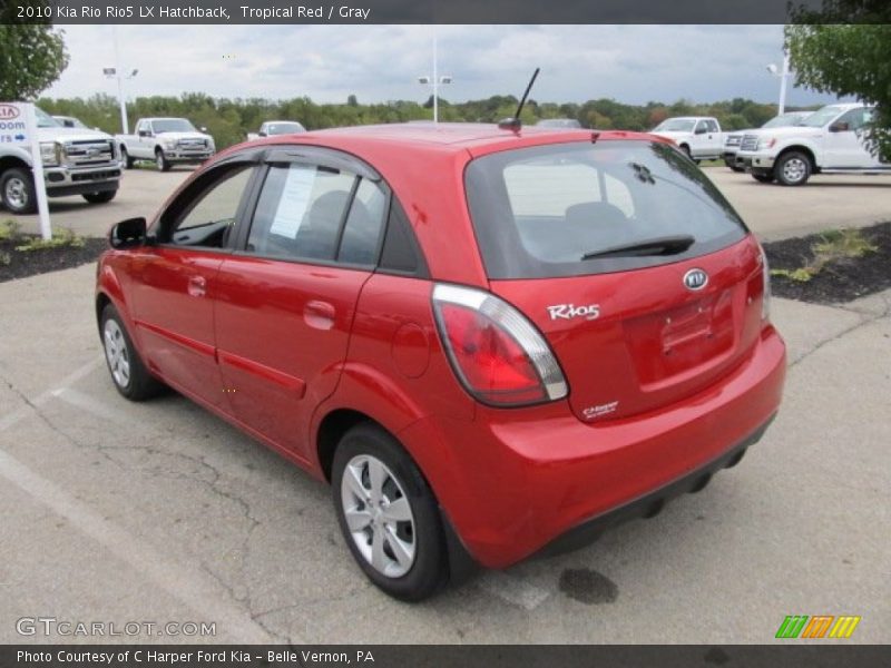 Tropical Red / Gray 2010 Kia Rio Rio5 LX Hatchback