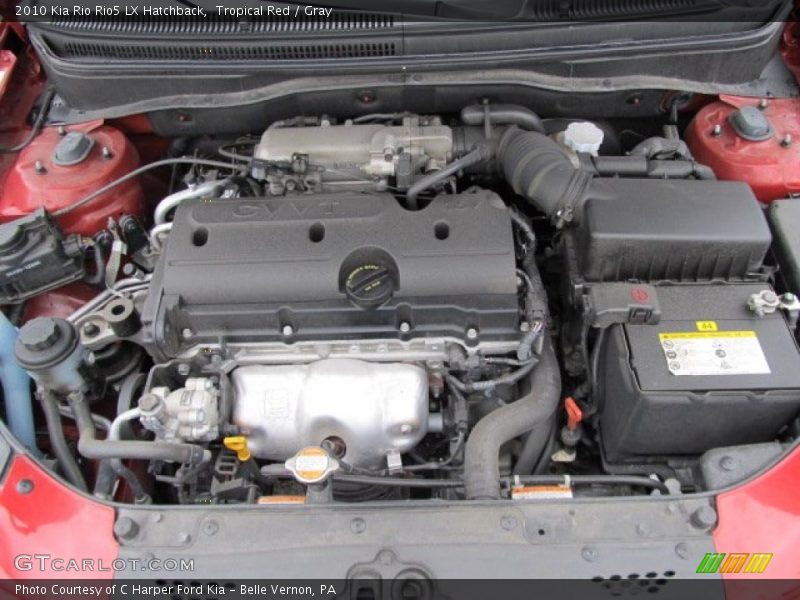  2010 Rio Rio5 LX Hatchback Engine - 1.6 Liter DOHC 16-Valve CVVT 4 Cylinder