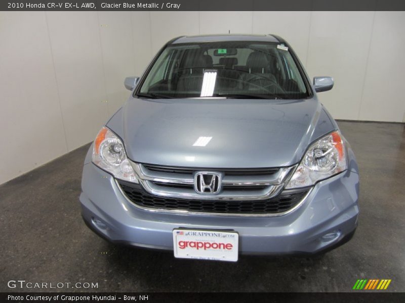 Glacier Blue Metallic / Gray 2010 Honda CR-V EX-L AWD