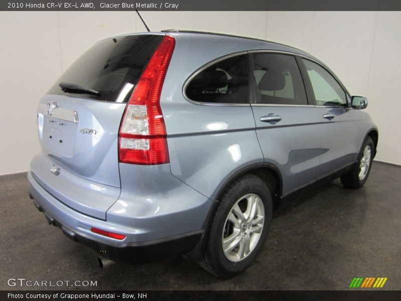Glacier Blue Metallic / Gray 2010 Honda CR-V EX-L AWD