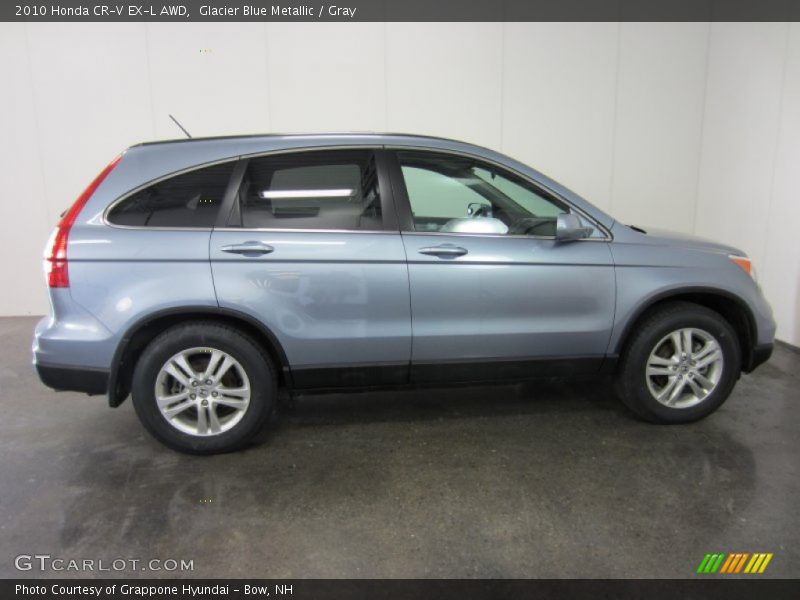 Glacier Blue Metallic / Gray 2010 Honda CR-V EX-L AWD