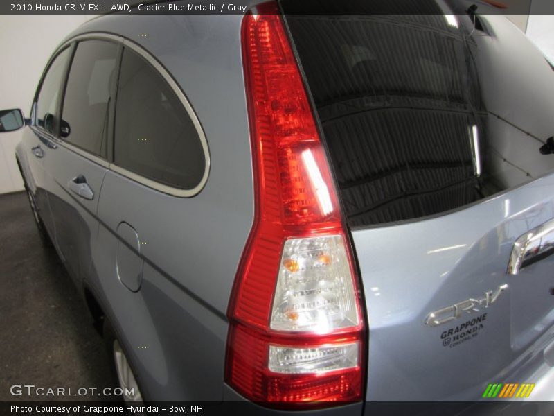 Glacier Blue Metallic / Gray 2010 Honda CR-V EX-L AWD