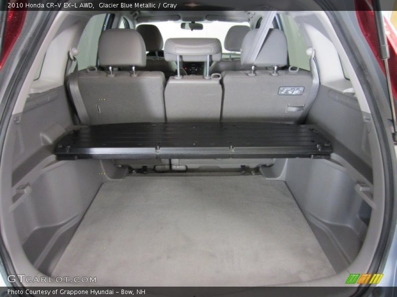 Glacier Blue Metallic / Gray 2010 Honda CR-V EX-L AWD