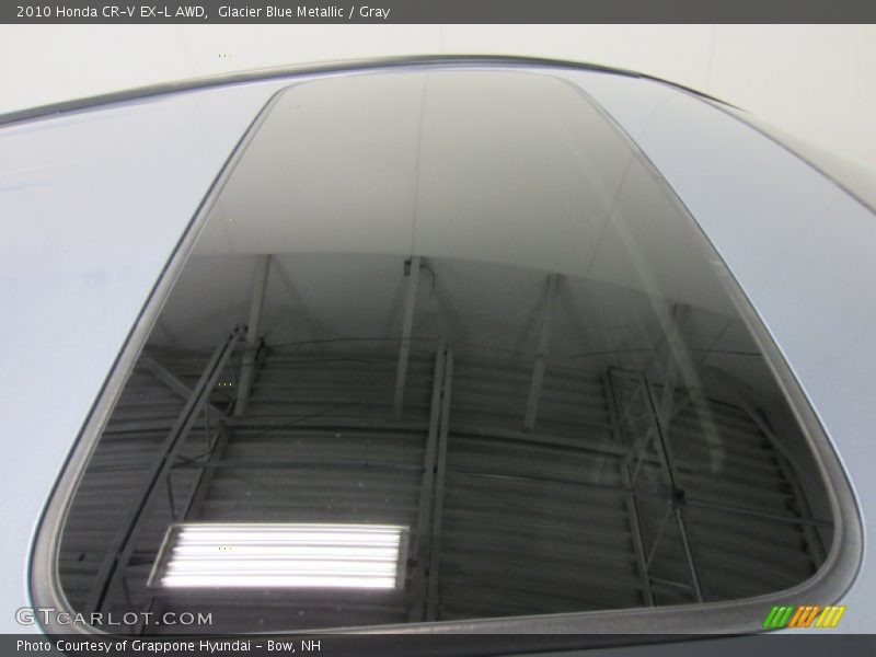 Glacier Blue Metallic / Gray 2010 Honda CR-V EX-L AWD