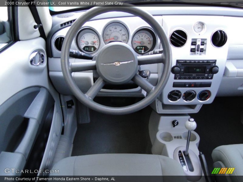 Cool Vanilla White / Pastel Slate Gray 2008 Chrysler PT Cruiser LX