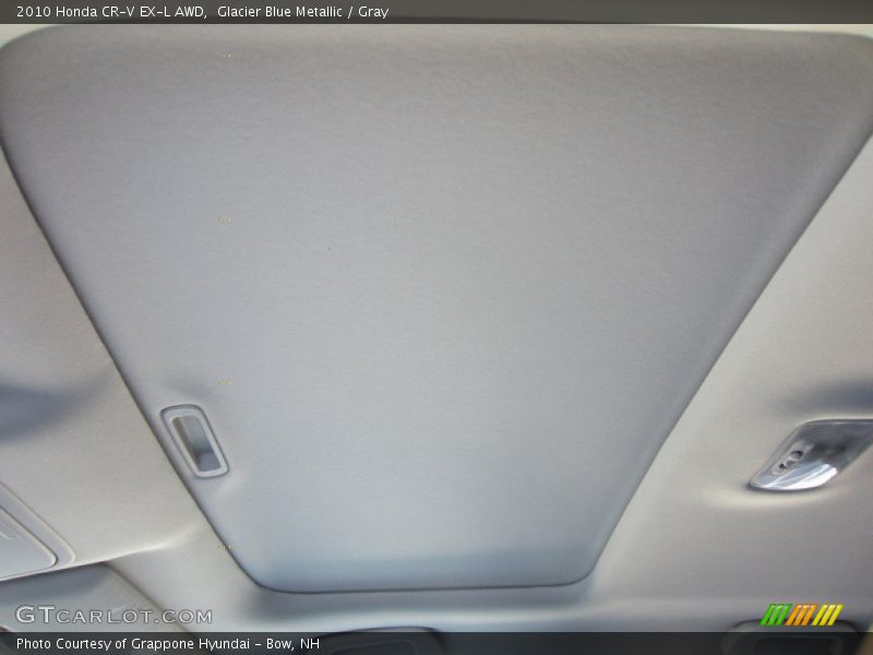 Glacier Blue Metallic / Gray 2010 Honda CR-V EX-L AWD