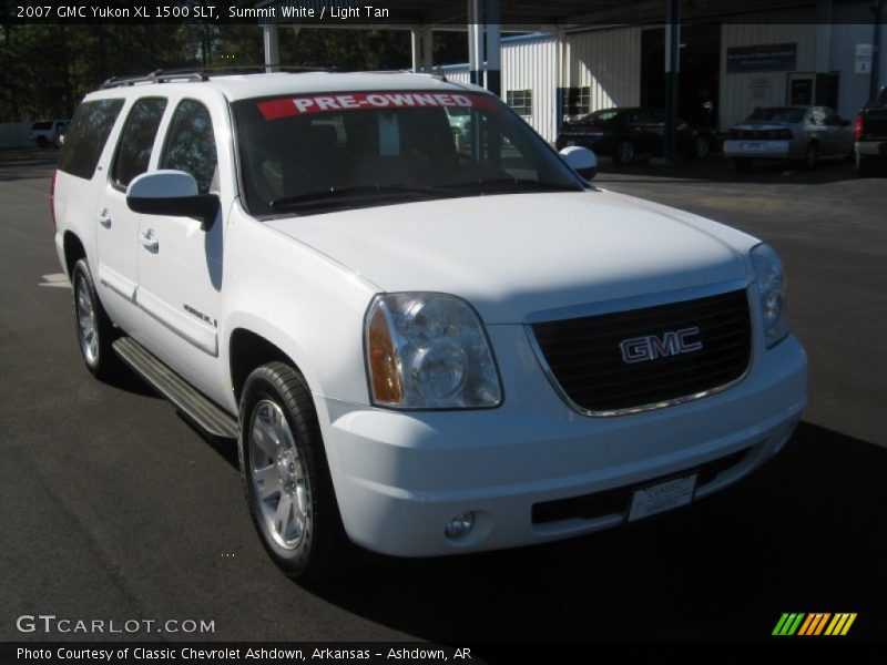 Summit White / Light Tan 2007 GMC Yukon XL 1500 SLT