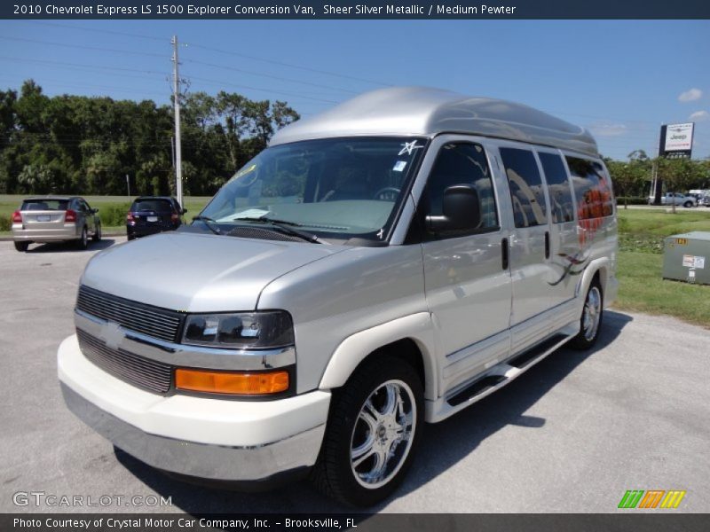 Sheer Silver Metallic / Medium Pewter 2010 Chevrolet Express LS 1500 Explorer Conversion Van