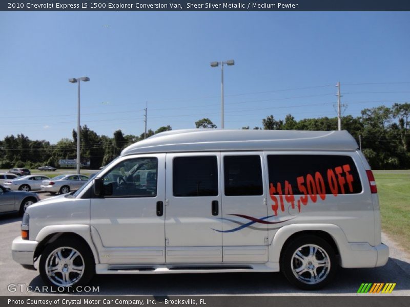  2010 Express LS 1500 Explorer Conversion Van Sheer Silver Metallic