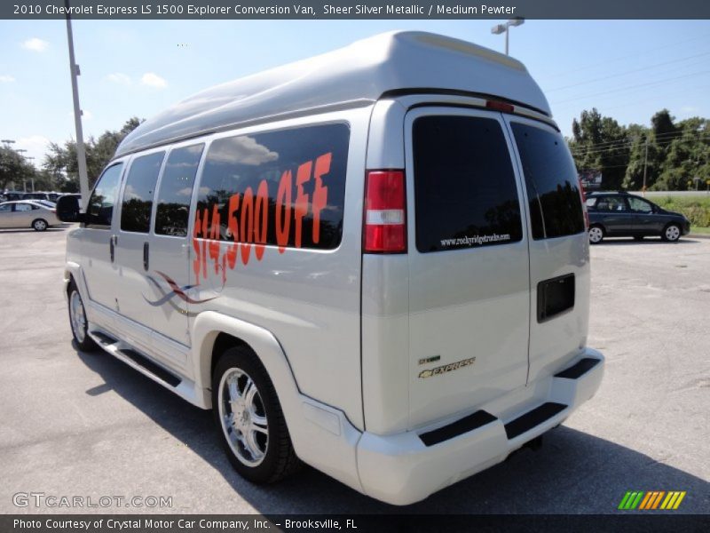 Sheer Silver Metallic / Medium Pewter 2010 Chevrolet Express LS 1500 Explorer Conversion Van