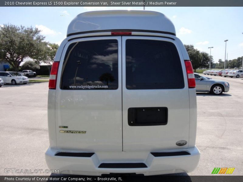 Sheer Silver Metallic / Medium Pewter 2010 Chevrolet Express LS 1500 Explorer Conversion Van