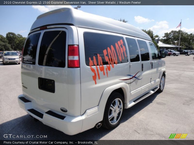 Sheer Silver Metallic / Medium Pewter 2010 Chevrolet Express LS 1500 Explorer Conversion Van