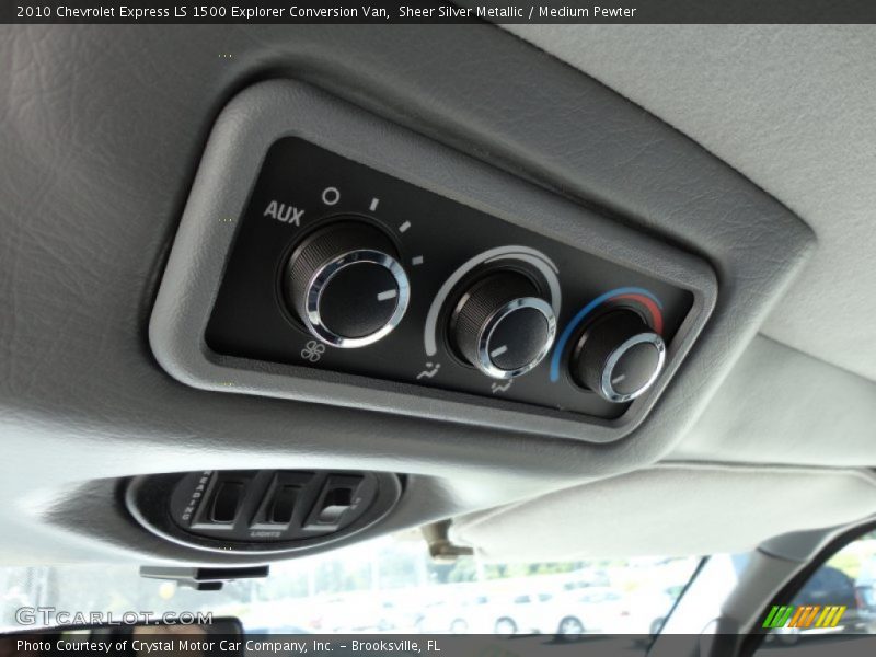 Controls of 2010 Express LS 1500 Explorer Conversion Van