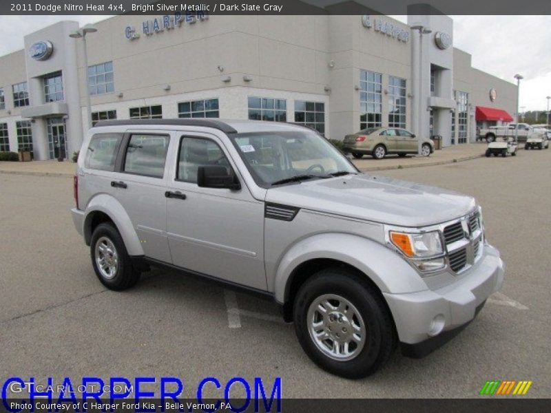 Bright Silver Metallic / Dark Slate Gray 2011 Dodge Nitro Heat 4x4