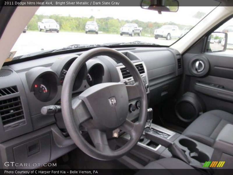 Bright Silver Metallic / Dark Slate Gray 2011 Dodge Nitro Heat 4x4