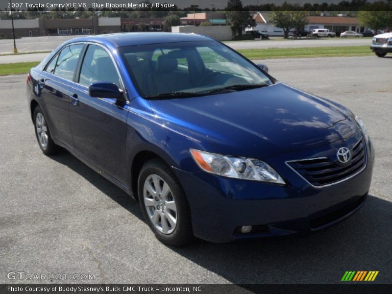 Blue Ribbon Metallic / Bisque 2007 Toyota Camry XLE V6