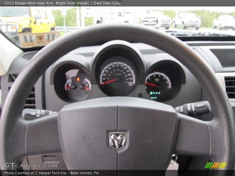 Bright Silver Metallic / Dark Slate Gray 2011 Dodge Nitro Heat 4x4