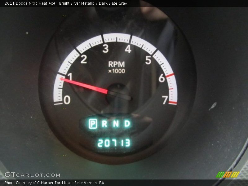 Bright Silver Metallic / Dark Slate Gray 2011 Dodge Nitro Heat 4x4