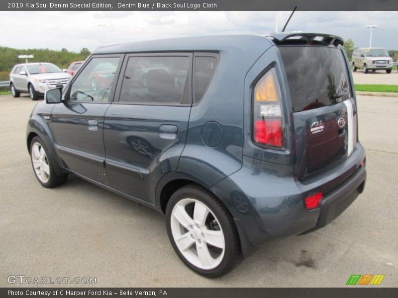 Denim Blue / Black Soul Logo Cloth 2010 Kia Soul Denim Special Edition