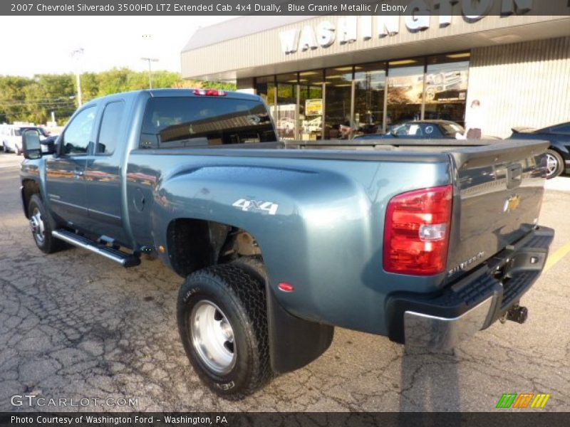 Blue Granite Metallic / Ebony 2007 Chevrolet Silverado 3500HD LTZ Extended Cab 4x4 Dually