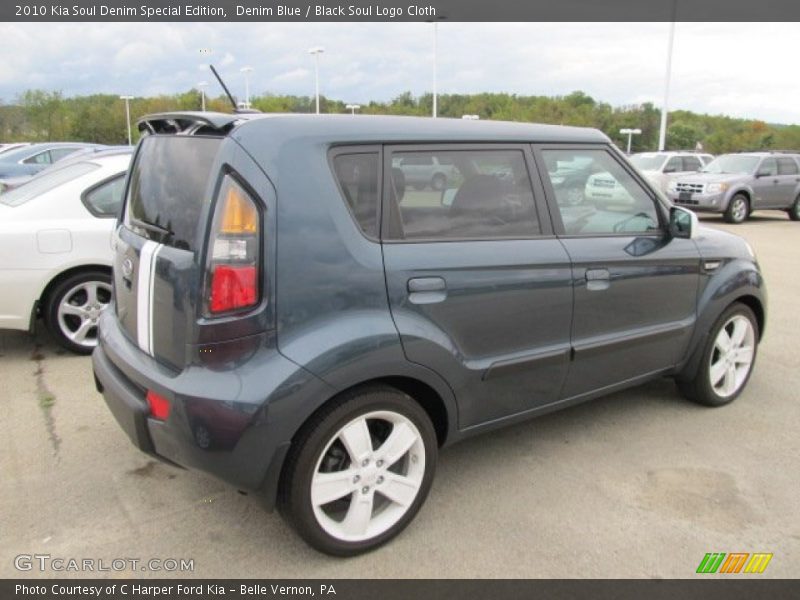 Denim Blue / Black Soul Logo Cloth 2010 Kia Soul Denim Special Edition