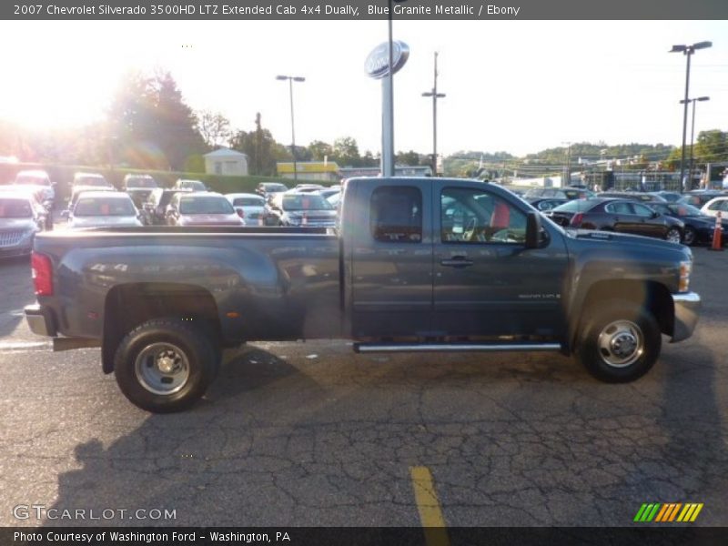 Blue Granite Metallic / Ebony 2007 Chevrolet Silverado 3500HD LTZ Extended Cab 4x4 Dually
