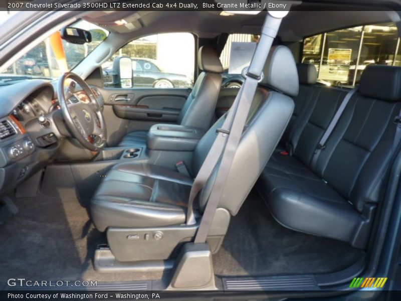  2007 Silverado 3500HD LTZ Extended Cab 4x4 Dually Ebony Interior