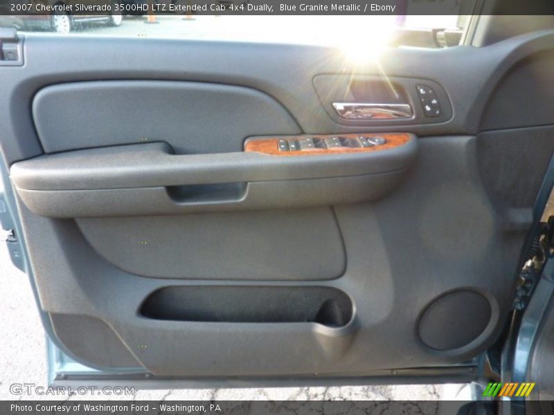 Blue Granite Metallic / Ebony 2007 Chevrolet Silverado 3500HD LTZ Extended Cab 4x4 Dually
