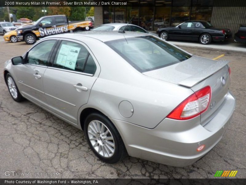 Silver Birch Metallic / Dark Charcoal 2008 Mercury Milan I4 Premier
