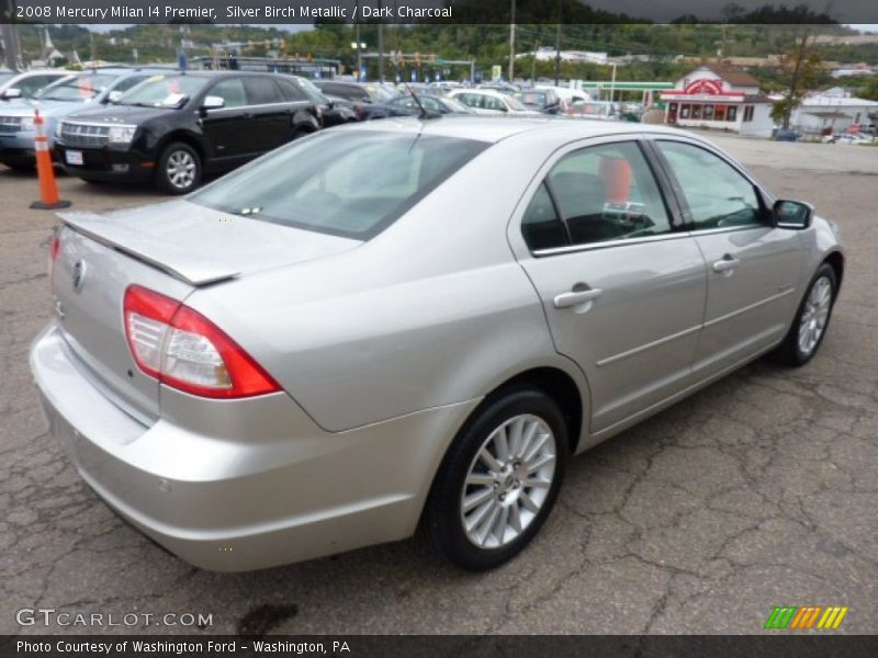 Silver Birch Metallic / Dark Charcoal 2008 Mercury Milan I4 Premier