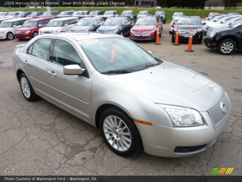 Silver Birch Metallic / Dark Charcoal 2008 Mercury Milan I4 Premier
