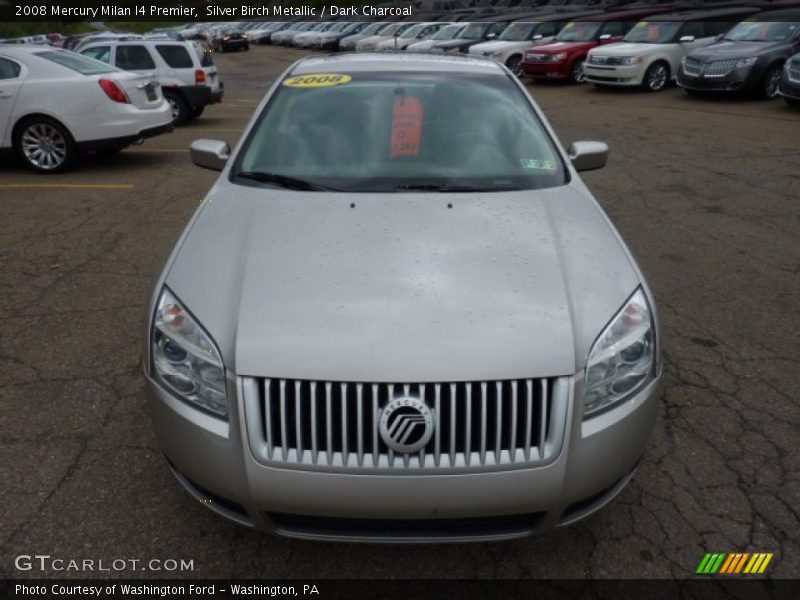 Silver Birch Metallic / Dark Charcoal 2008 Mercury Milan I4 Premier