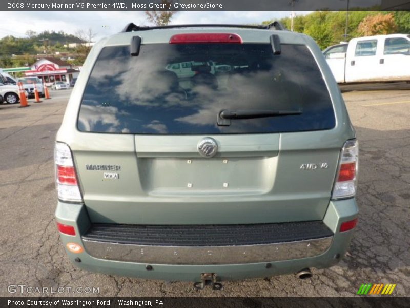 Moss Green / Greystone/Stone 2008 Mercury Mariner V6 Premier 4WD