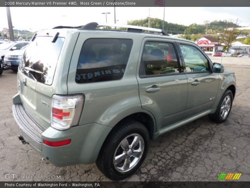 Moss Green / Greystone/Stone 2008 Mercury Mariner V6 Premier 4WD