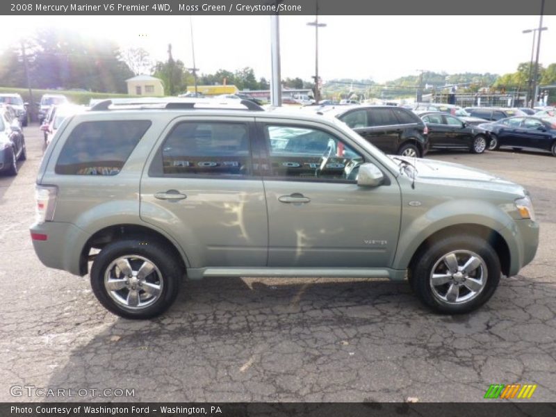 Moss Green / Greystone/Stone 2008 Mercury Mariner V6 Premier 4WD