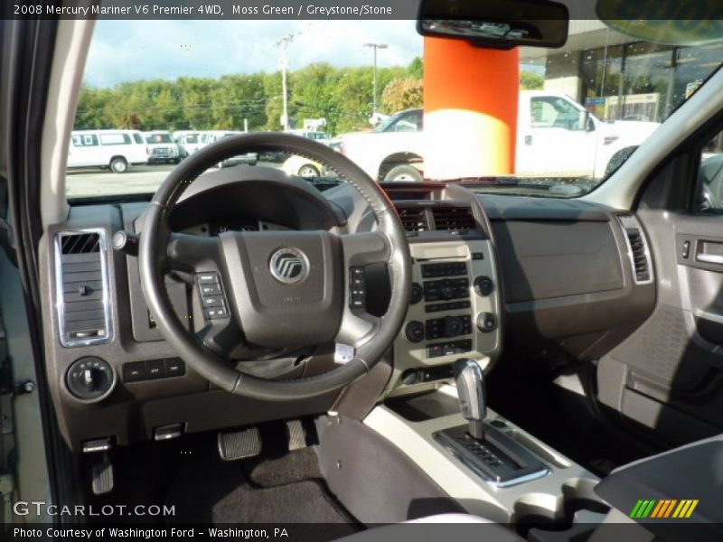 Moss Green / Greystone/Stone 2008 Mercury Mariner V6 Premier 4WD