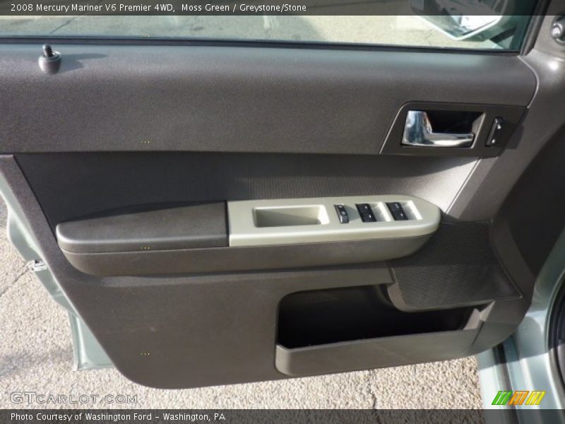 Moss Green / Greystone/Stone 2008 Mercury Mariner V6 Premier 4WD
