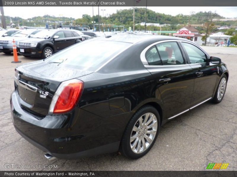 Tuxedo Black Metallic / Charcoal Black 2009 Lincoln MKS AWD Sedan