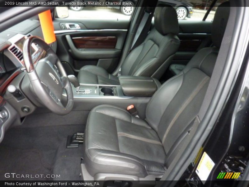 Tuxedo Black Metallic / Charcoal Black 2009 Lincoln MKS AWD Sedan