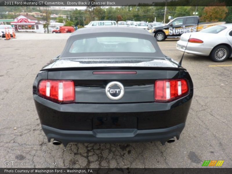 Ebony Black / Charcoal Black 2011 Ford Mustang GT Convertible