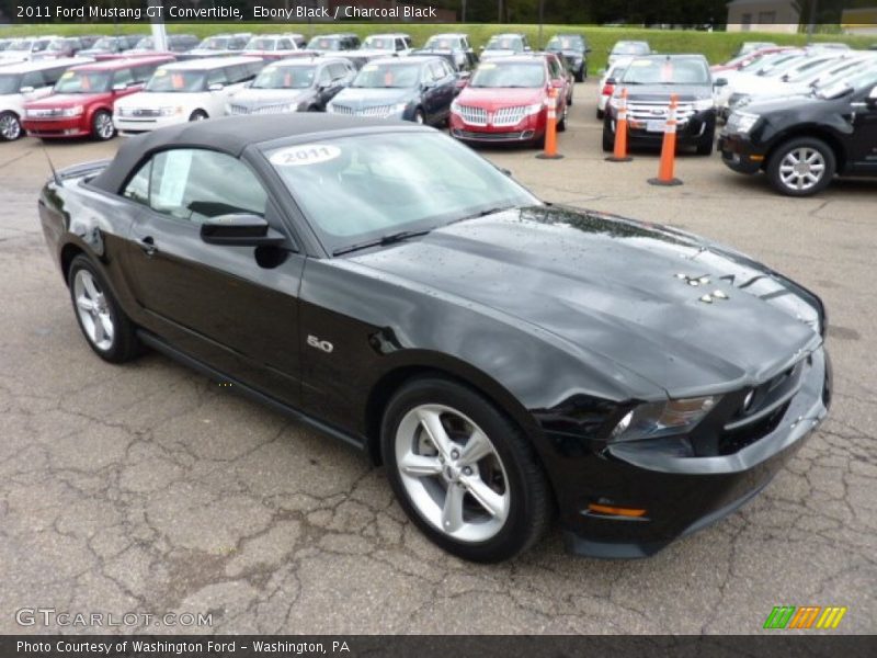 Front 3/4 View of 2011 Mustang GT Convertible