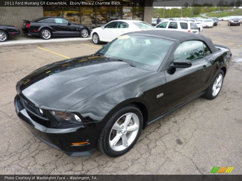 Front 3/4 View of 2011 Mustang GT Convertible