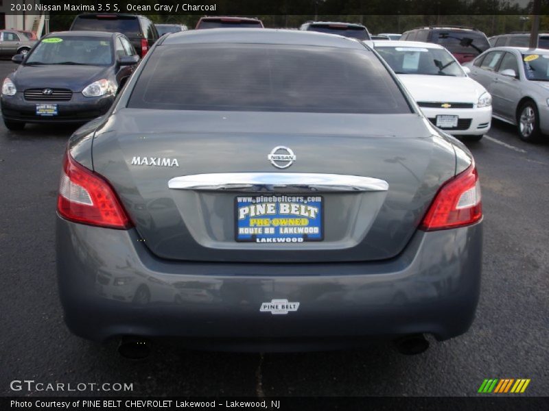 Ocean Gray / Charcoal 2010 Nissan Maxima 3.5 S