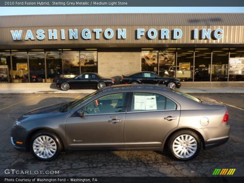 Sterling Grey Metallic / Medium Light Stone 2010 Ford Fusion Hybrid