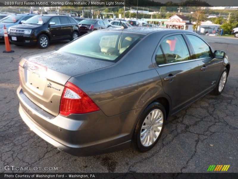 Sterling Grey Metallic / Medium Light Stone 2010 Ford Fusion Hybrid