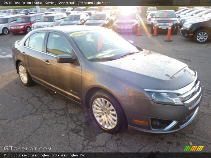 Sterling Grey Metallic / Medium Light Stone 2010 Ford Fusion Hybrid