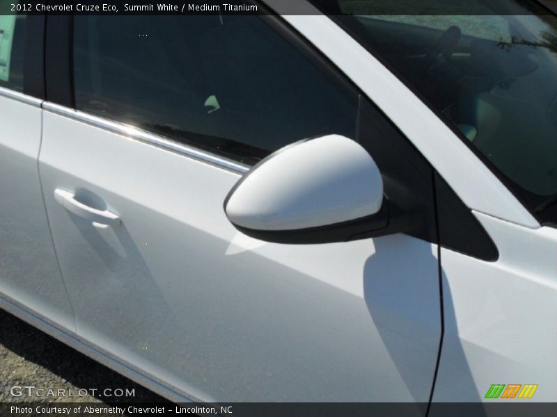Summit White / Medium Titanium 2012 Chevrolet Cruze Eco