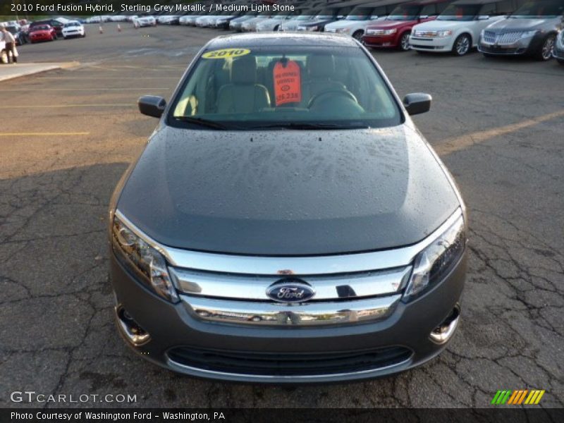 Sterling Grey Metallic / Medium Light Stone 2010 Ford Fusion Hybrid